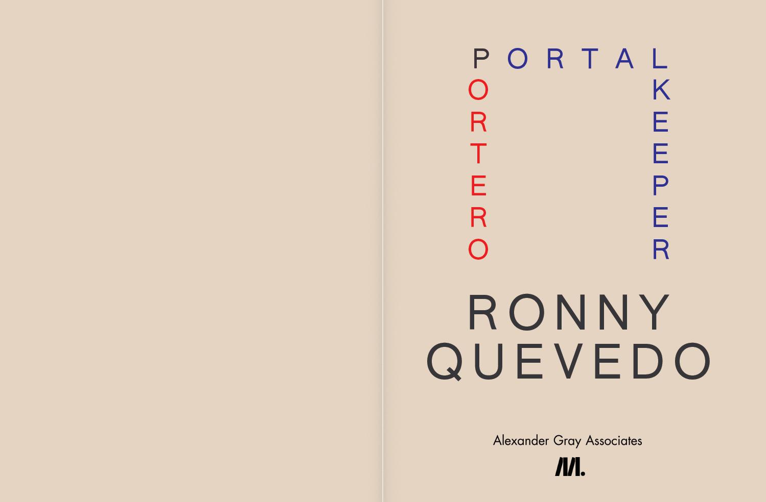 Ronny Quevedo: Portero / Portal Keeper